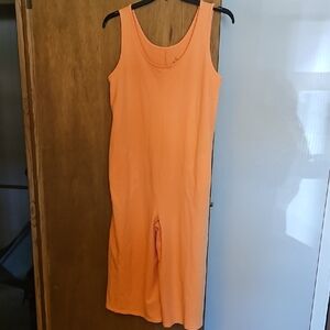Orange Sleeveless Jumpsuit